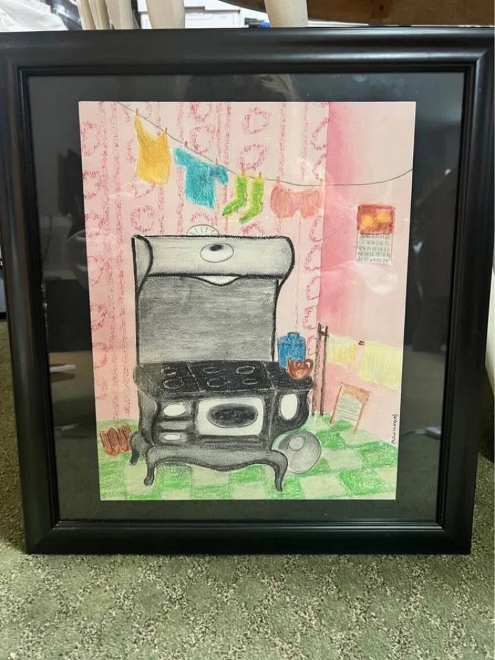 Roxsane Tiernan The Enterprise Mixed Media Artwork Framed wall art